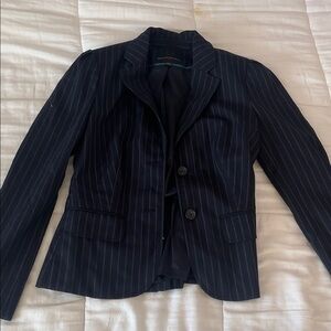 Banana Republic Dark Blue Pinstripe Blazer